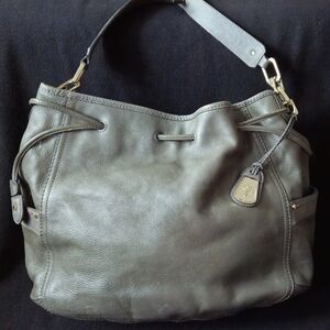 Cole Haan Gray Slouchy Hobo Style Leather Bag